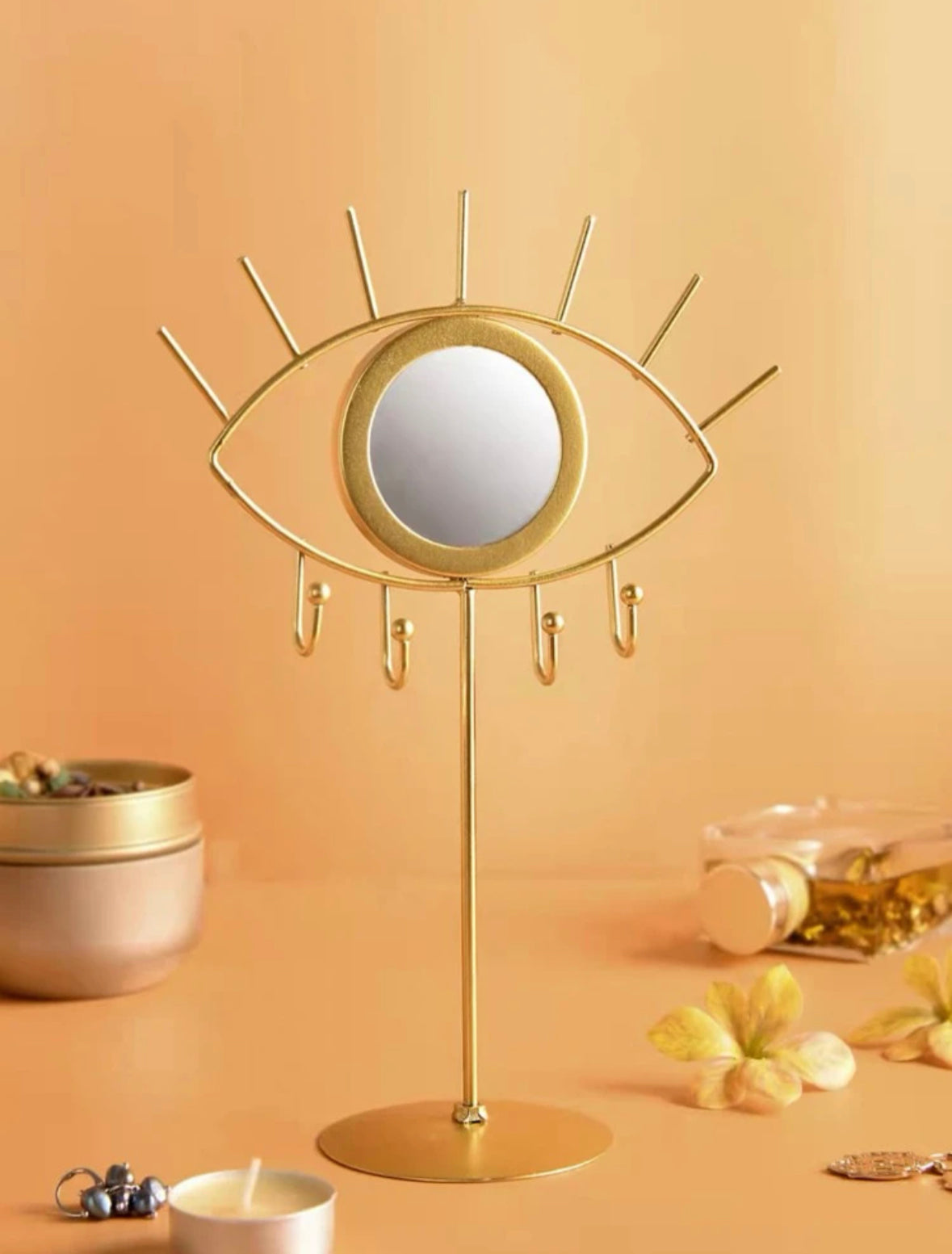 Evil Eye Jewelry Mirror Stand