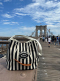 Evil Eye Striped Tote Bag
