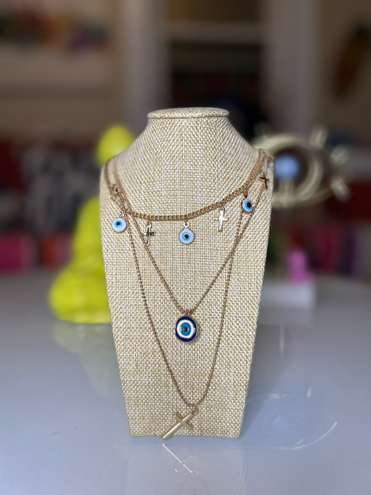 Evil Eye Necklace Set