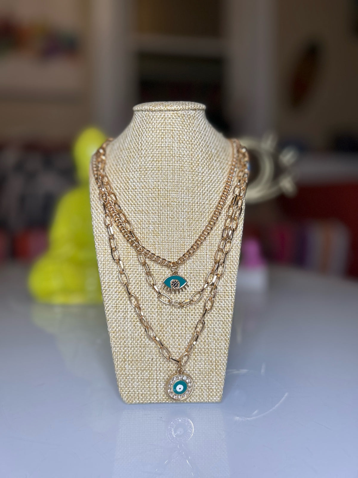 Evil Eye Necklace Set