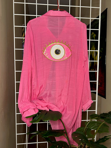 Evil Eye Pink Cover up